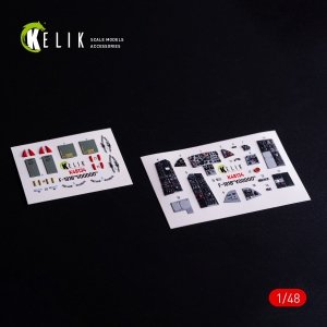 Kelik K48134 F-101B VooDoo - interior 3D decals for Zimi Model/KittyHawk kit (1/48)