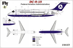 Fly 14413 DC 9-15 Federal Aviation Administration (1:144)