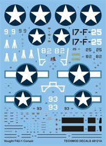Techmod 48121 Vought F4U-1 Corsair (1:48)