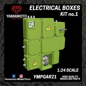 Yamamoto YMPGAR21 Electrical Boxes Kit No.1 1/24