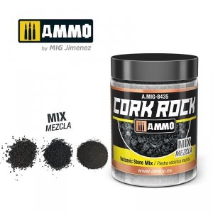 AMMO of Mig Jimenez 8435 CREATE CORK Volcanic Rock Mix 100ml