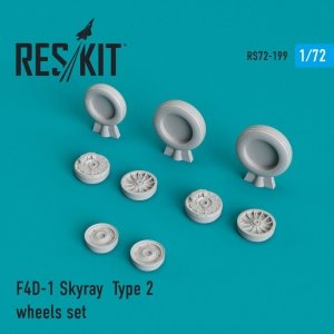 RESKIT RS72-0199 F4D-1 SKYRAY TYPE 2 WHEELS SET 1/72