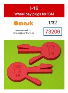 Omask 73206 I-16 wheel bay plugs (for ICM) 1/32