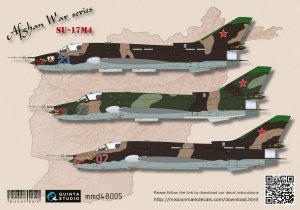 Quinta Studio MMD48005 Decal Su-17M4 (Afgan war series) 1/48