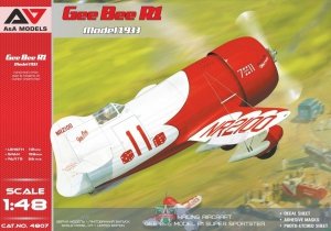 A&A Models 4807 Gee Bee R1 Model 1933 1/48