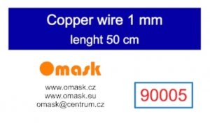 Omask 90005 Copper wire 1,0 mm lenght 50 cm