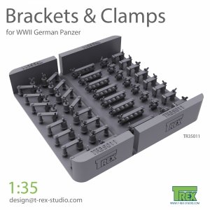 T-Rex Studio TR35011 Brackets & Clamps for German Panzer Set 1/35