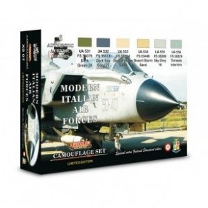 Lifecolor XS07 Acrylic color Set Italian Modern Aircraft 6x22ml
