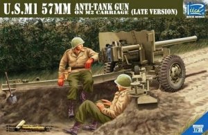 Riich Models RV35020 U.S. M1 57mm Anti-tank gun on M2 Carriage (late version) 1:35