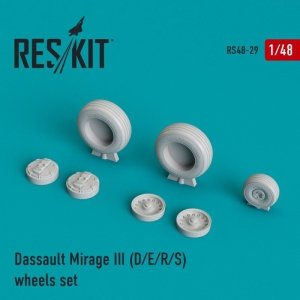 RESKIT RS48-0029 Mirage III (D/E/R/S) wheels set  1/48