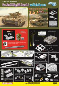 Dragon 6628 Pz.Bef.Wg.III Ausf.J / Pz.III Ausf.J (Tp) Early Production (2 in 1) 1/35