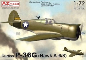 AZ Model AZ7645 Curtiss P-36G (Hawk A-6/8) 1/72