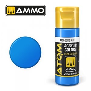 AMMO of Mig Jimenez 20110 ATOM COLOR Blue 20ml