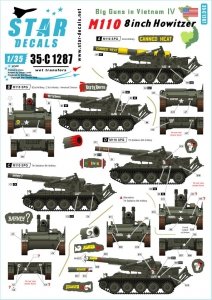 Star Decals 35-C1287 Big Guns in Vietnam 4 1/35
