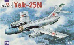 A-Model 72143 Yakovlev Yak-25 Soviet Jet Fighter (NATO Code Flashlight-A / Mandrake 1:72