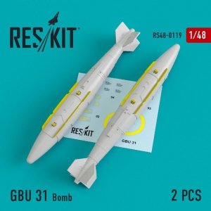 RESKIT RS48-0119 GBU 31 Bomb (2 pcs) 1/48