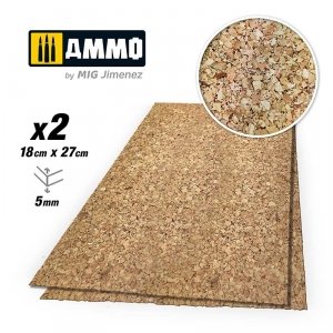 AMMO of Mig Jimenez 8845 Create Cork Thick Grain 2x5 mm