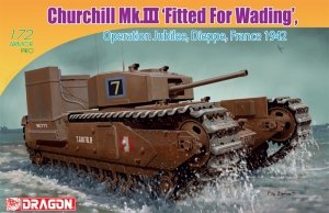 Dragon 7520 Churchill Mk.III Fitted For Wading Operation Jubilee, Dieppe France (1:72)