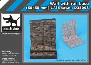 Black Dog D35098 Wall with rail base 1/35