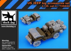 Black Dog T35044 US Jeep big accessories set 1/35