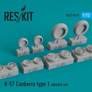 RESKIT RS72-0117 B-57 CANBERRA TYPE 1 WHEELS SET 1/72