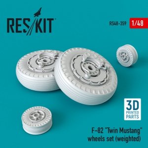 RESKIT RS48-0359 F-82 Twin Mustang (weighted) wheels set (1/48)