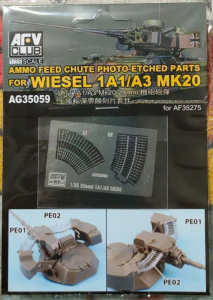 AFV Club AG35059 Ammo Feed Chute PE For Wiesel 1A1/A3 Mk20 1/35