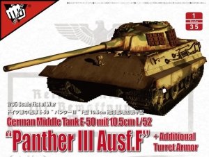 Modelcollect UA35015 German Middle Tank E-50 mit 10.5cm L/52 “Panther III Ausf.F” 1/35