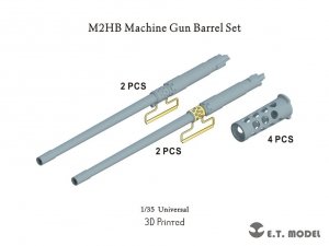 E.T. Model P35-267 M2HB Machine Gun Barrel Set ( 3D Print ) 1/35