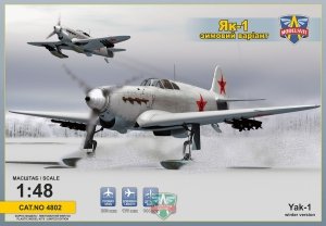 Modelsvit 4802 Yak-1 Soviet fighter on skis 1/48