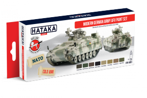 Hataka HTK-AS81 Modern German Army AFV paint set (8x17ml)