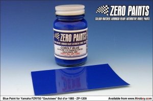 Zero Paints ZP-1209 Yamaha FZR750 Gauloises Bol d'or 1985 Blue Paint 60ml