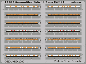 Eduard 73007 Ammunition Belts US Cal.0.50 1/72