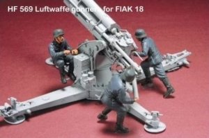 Hobby Fan HF569 Luftwaffe gunner for Flak 18 3 Figures 1/35