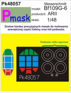 P-Mask PK48057 MESSERSCHMITT BF109G (ARII) (1:48)