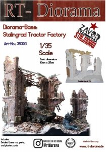 RT-Diorama 35303 Diorama-Base: Stalingrad tractor factory 1/35