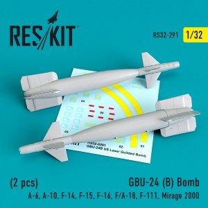 RESKIT RS32-0291 GBU-24B BOMBS (2 PCS) 1/32