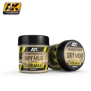 AK Interactive AK8027 Splatter Effects Dry Mud 100ML