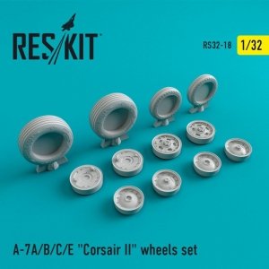 RESKIT RS32-0018 A-7 Corsair II (A/B/C/E) wheels set 1/32