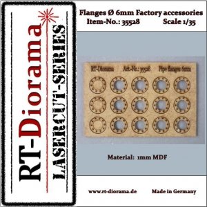RT-Diorama 35528 Flanges Set (6mm) 1/35