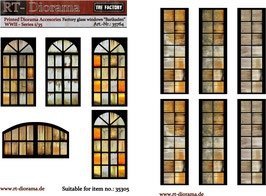 RT-Diorama 35764 Printed Accessories: Factory glass windows Barikaden 1/35