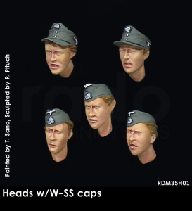 RADO Miniatures RDM35H01 Heads w/W-SS caps 1/35