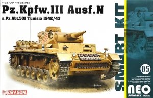 Dragon 6956 Pz.Kpfw.III Ausf.N s.Pz.Abt.501 Tunisia 1942/43 1/35