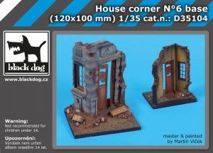 Black Dog D35104 House corner N°6 base 1/35