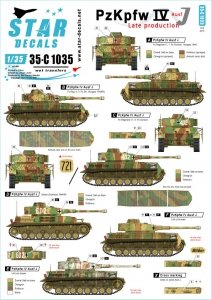 Star Decals 35-C1035 PzKpfw IV Ausf J 1/35