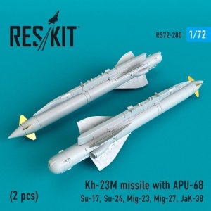 RESKIT RS72-0280 Kh-23M missile with APU-68 (2 pcs) 1/72