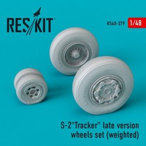 RESKIT RS48-0379 S-2 TRACKER LATE VERSION WHEELS SET (WEIGHTED) (1/48) 1/48