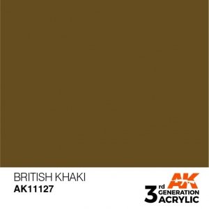 AK Interactive AK11127 BRITISH KHAKI – STANDARD 17ml