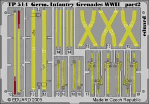 Eduard TP514 German Infantry Grenades WWII 1/35