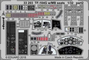 Eduard 33203 TF-104G w/ MB seats ITALERI 1/32